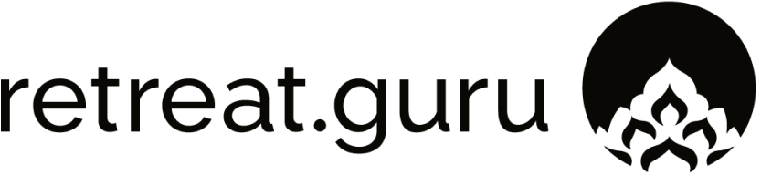 The logo for retreat.guru, a retreat booking company.