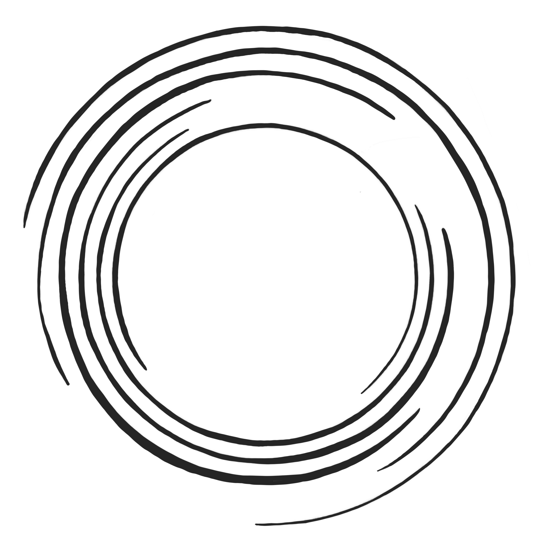 Abstract circle graphic symbolizing new ideas and beliefs that can emerge with psilocybin.