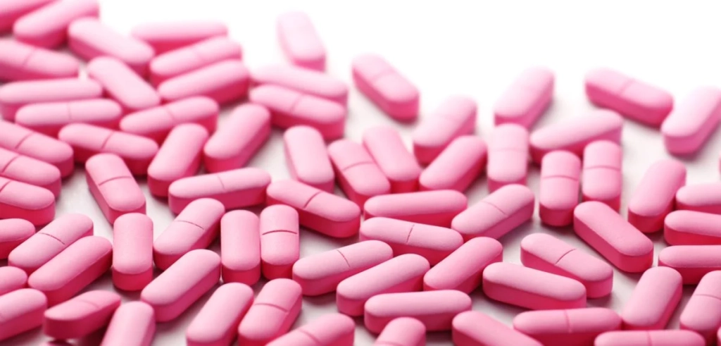pink antidepressant pills